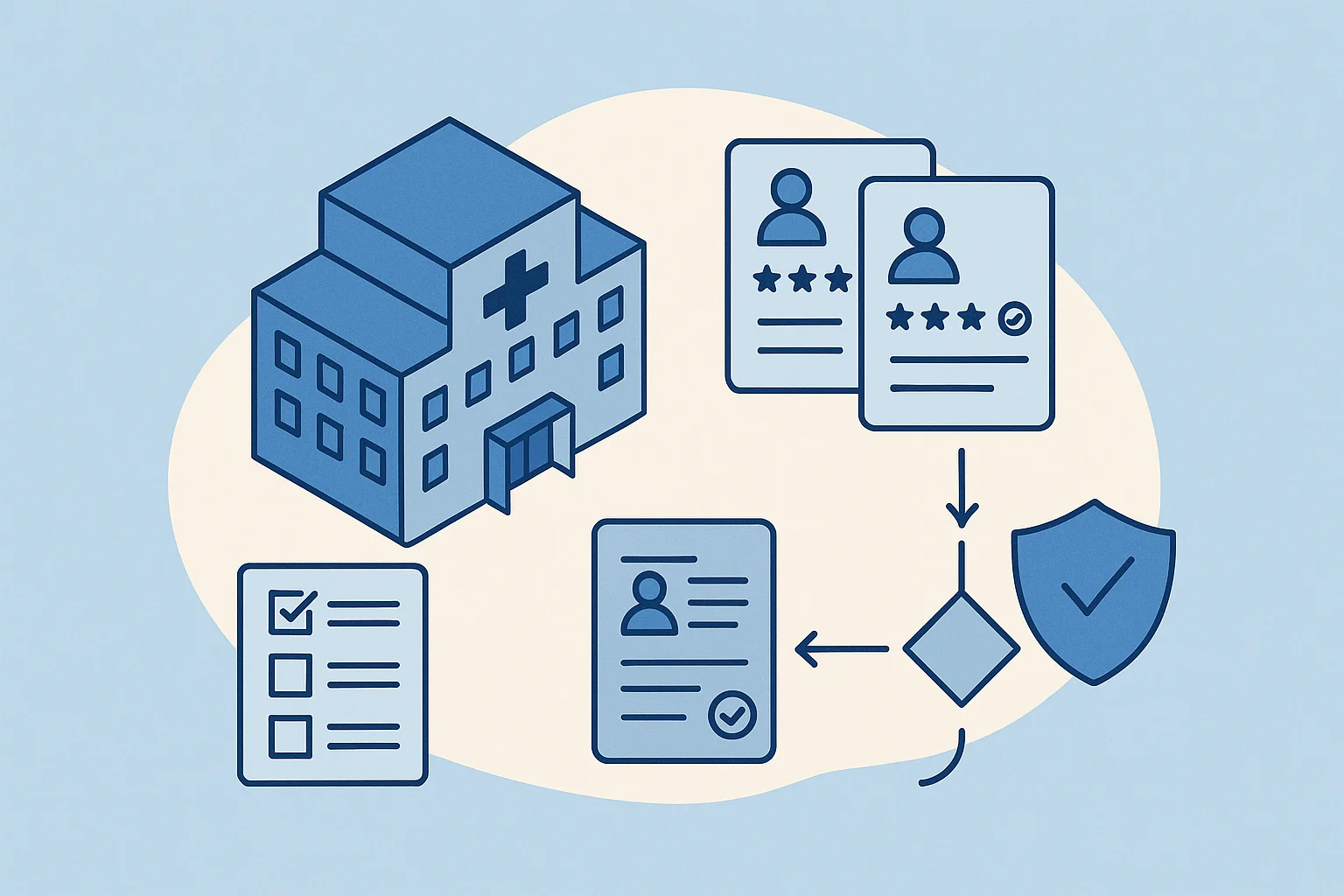 Healthcare vendor assessment AI automation